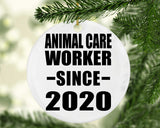 Animal Care Worker Since 2020 - Circle Ornament