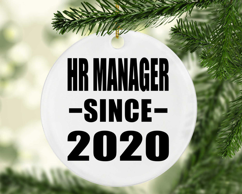 HR Manager Since 2020 - Circle Ornament