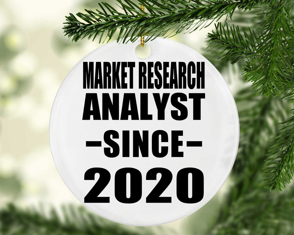 Market Research Analyst Since 2020 - Circle Ornament