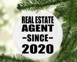 Real Estate Agent Since 2020 - Circle Ornament
