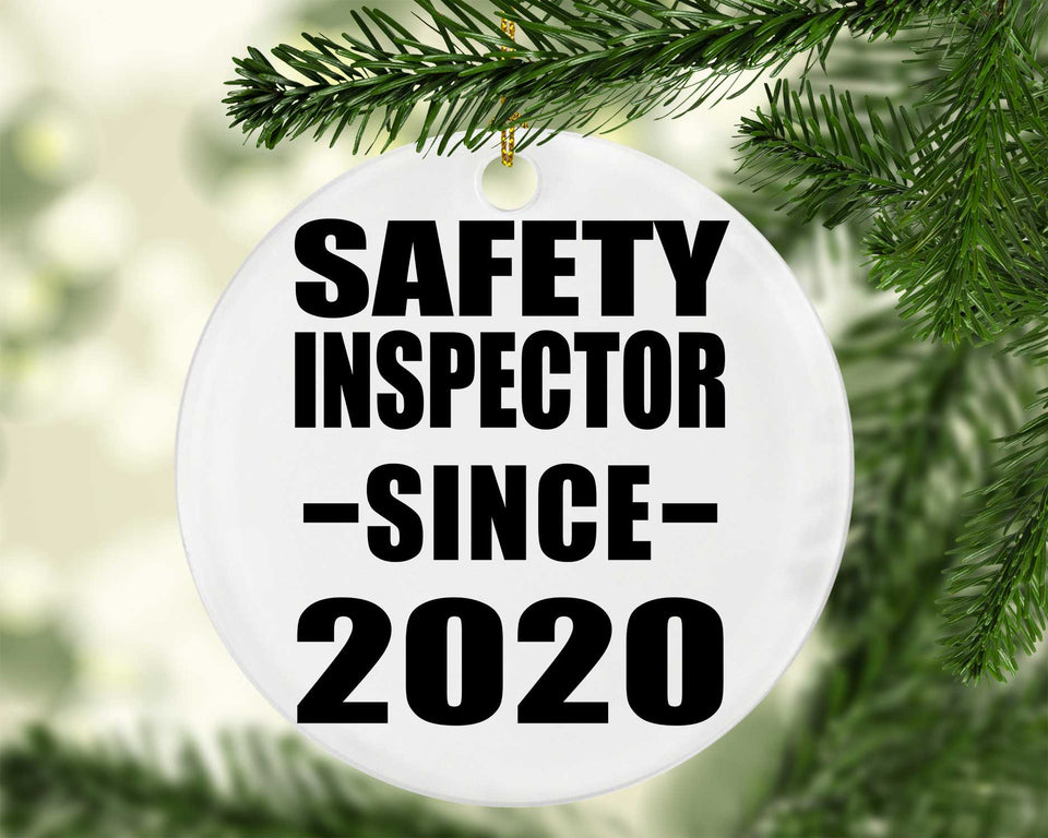 Safety Inspector Since 2020 - Circle Ornament