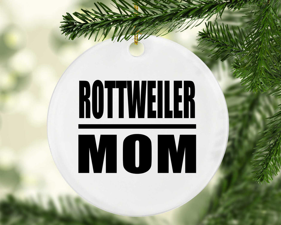 Rottweiler Mom - Circle Ornament