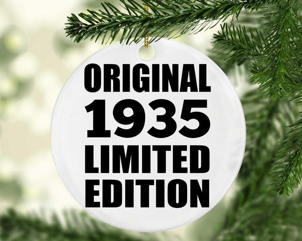 89th Birthday Original 1935 Limited Edition - Circle Ornament