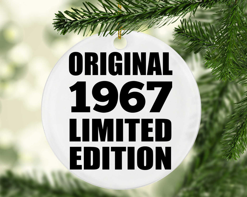 57th Birthday Original 1967 Limited Edition - Circle Ornament