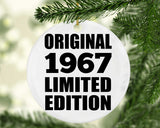 57th Birthday Original 1967 Limited Edition - Circle Ornament