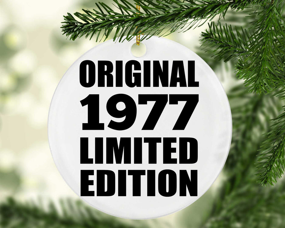 47th Birthday Original 1977 Limited Edition - Circle Ornament