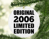 18th Birthday Original 2006 Limited Edition - Circle Ornament