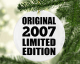 17th Birthday Original 2007 Limited Edition - Circle Ornament