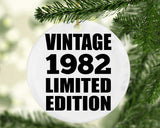42nd Birthday Vintage 1982 Limited Edition - Circle Ornament