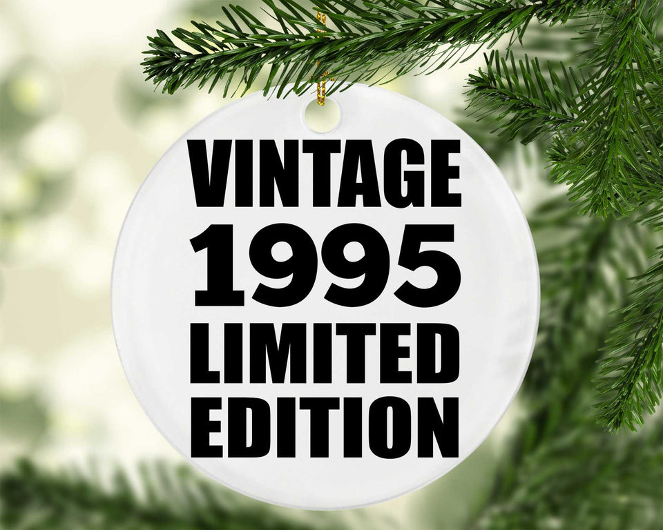 29th Birthday Vintage 1995 Limited Edition - Circle Ornament