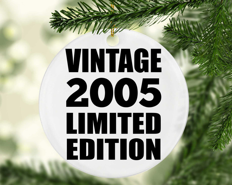 19th Birthday Vintage 2005 Limited Edition - Circle Ornament