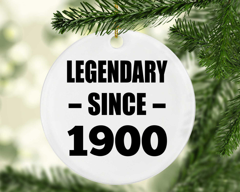 124th Birthday Legendary Since 1900 - Circle Ornament