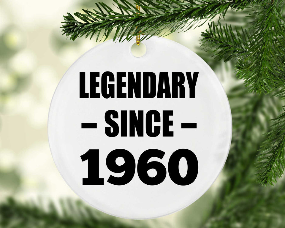 64th Birthday Legendary Since 1960 - Circle Ornament