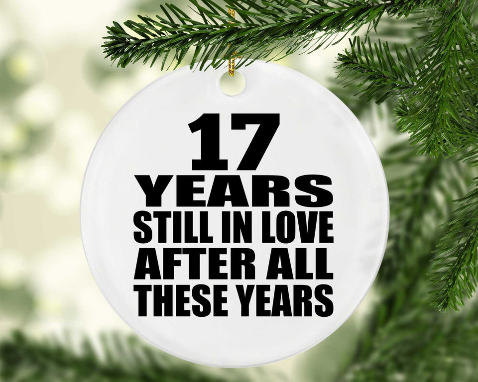 17th Anniversary 17 Years Still In Love After These Years - Circle Ornament