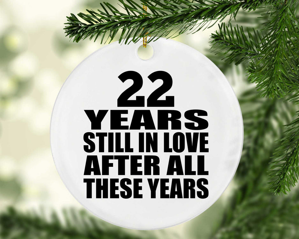 22nd Anniversary 22 Years Still In Love After These Years - Circle Ornament