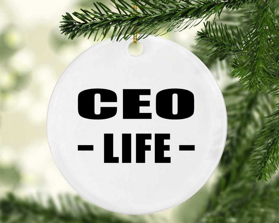 CEO Life - Circle Ornament