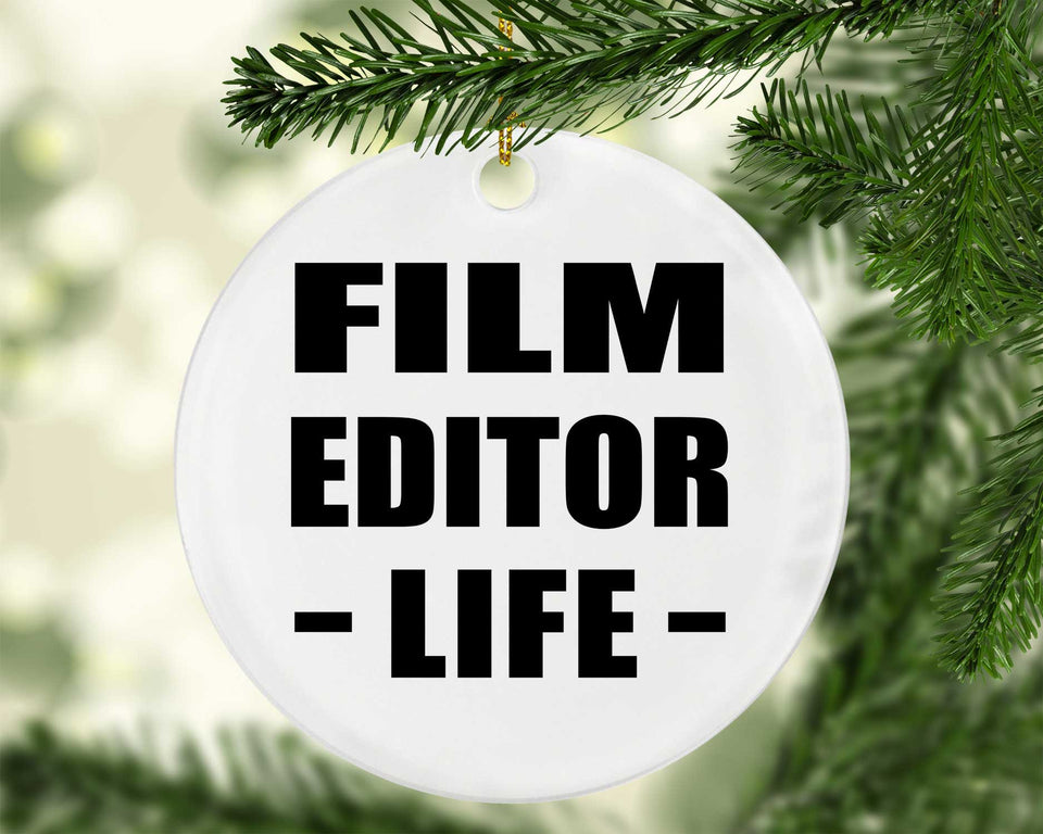 Film Editor Life - Circle Ornament