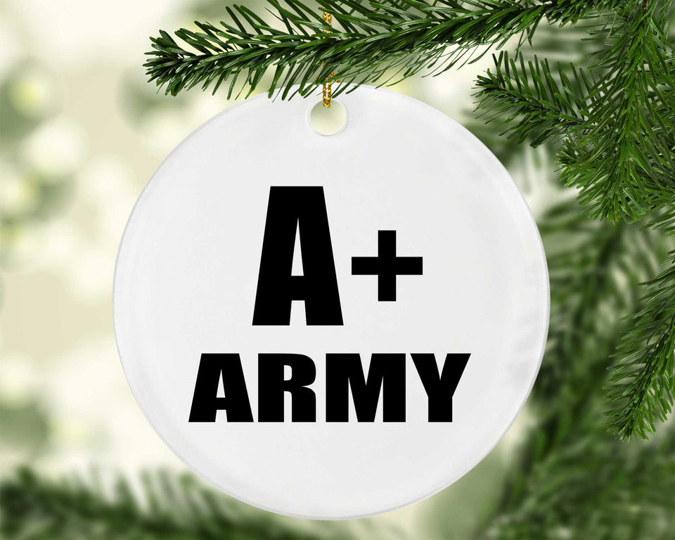 A+ Army - Circle Ornament