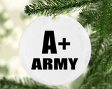 A+ Army - Circle Ornament