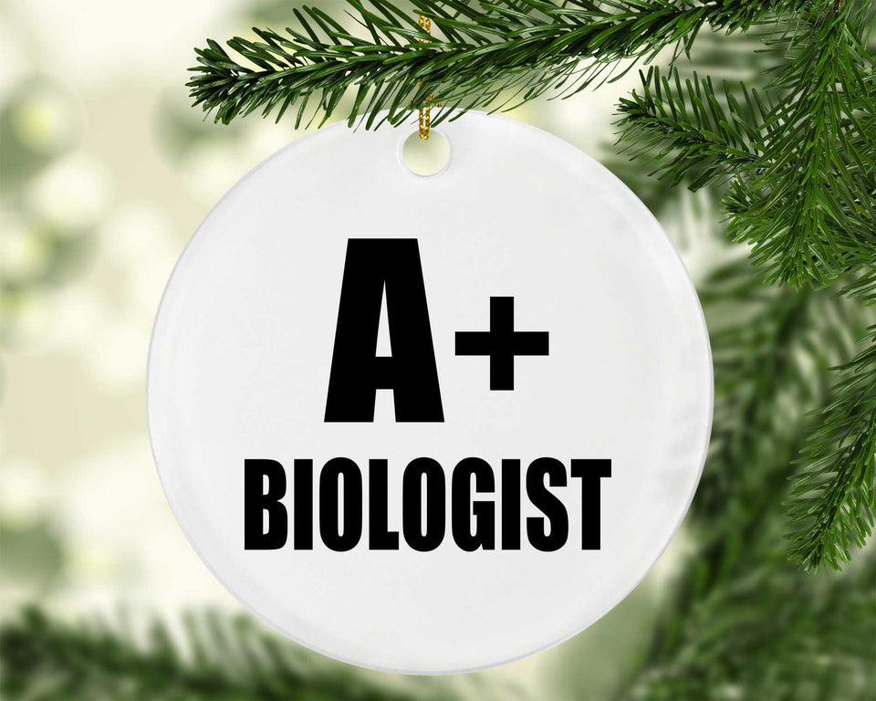 A+ Biologist - Circle Ornament