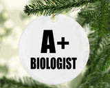 A+ Biologist - Circle Ornament
