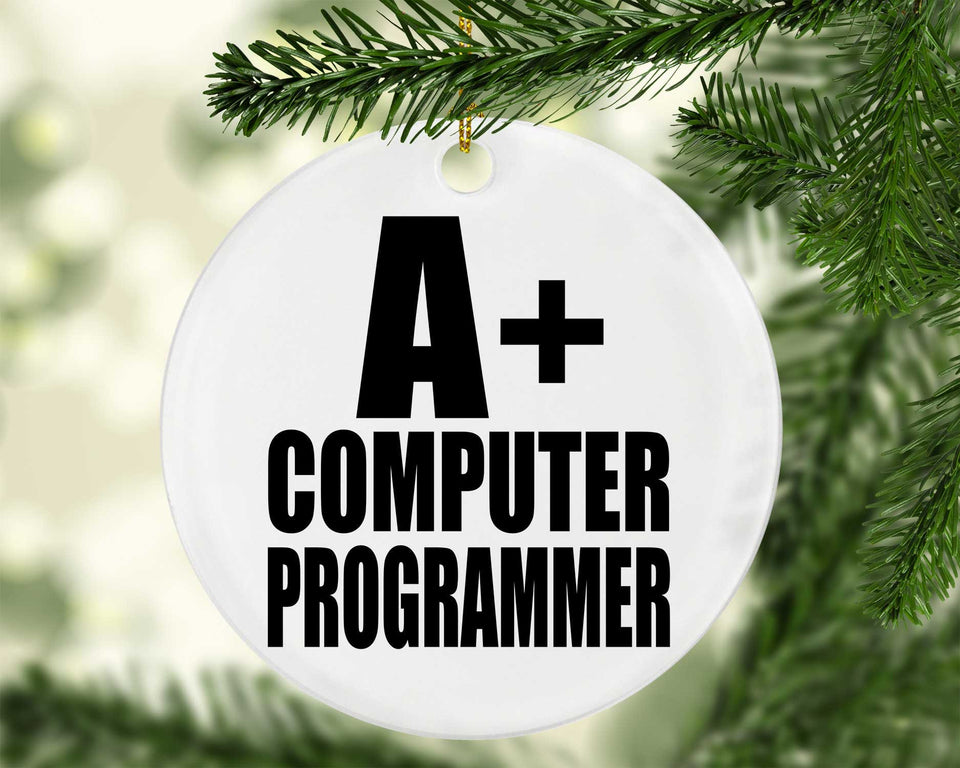 A+ Computer Programmer - Circle Ornament