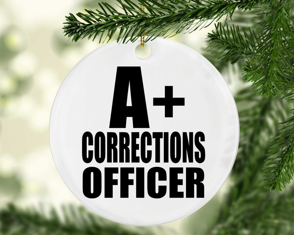 A+ Corrections Officer - Circle Ornament