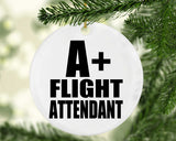 A+ Flight Attendant - Circle Ornament