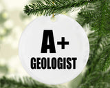 A+ Geologist - Circle Ornament