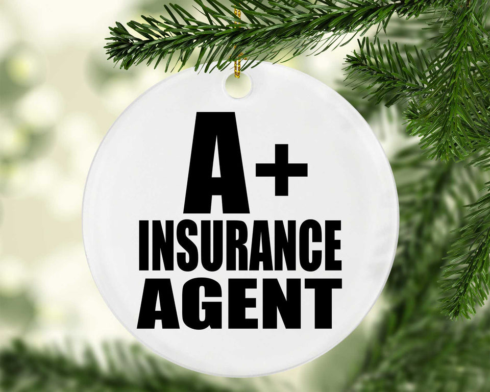 A+ Insurance Agent - Circle Ornament