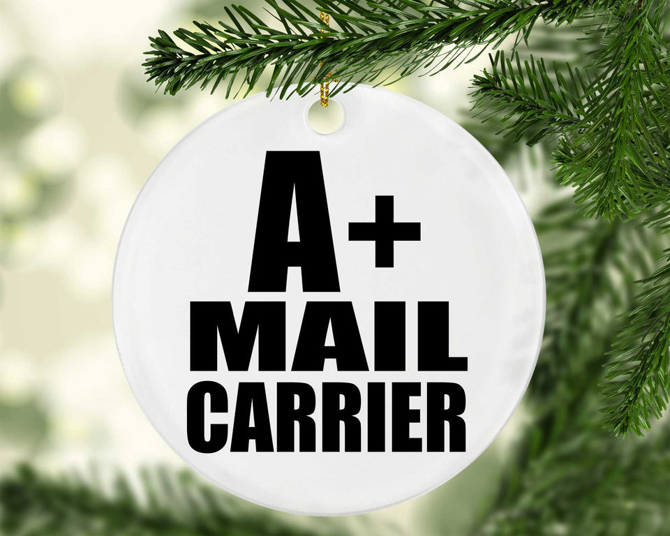 A+ Mail Carrier - Circle Ornament
