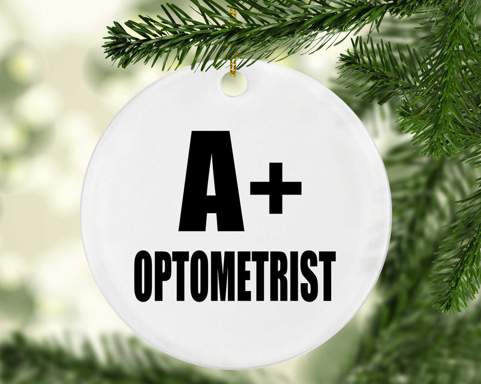 A+ Optometrist - Circle Ornament