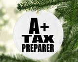 A+ Tax Preparer - Circle Ornament
