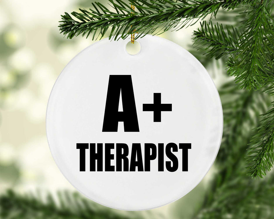 A+ Therapist - Circle Ornament