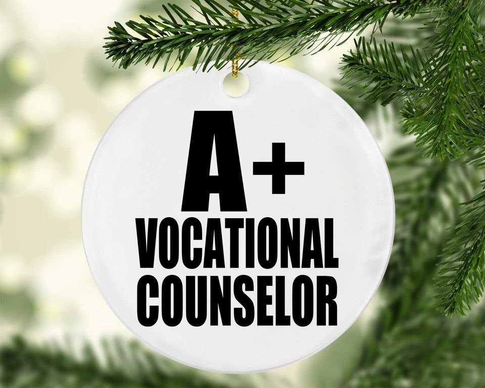 A+ Vocational Counselor - Circle Ornament