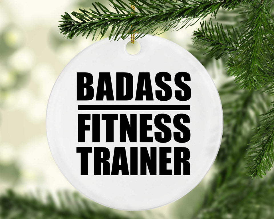 Badass Fitness Trainer - Circle Ornament