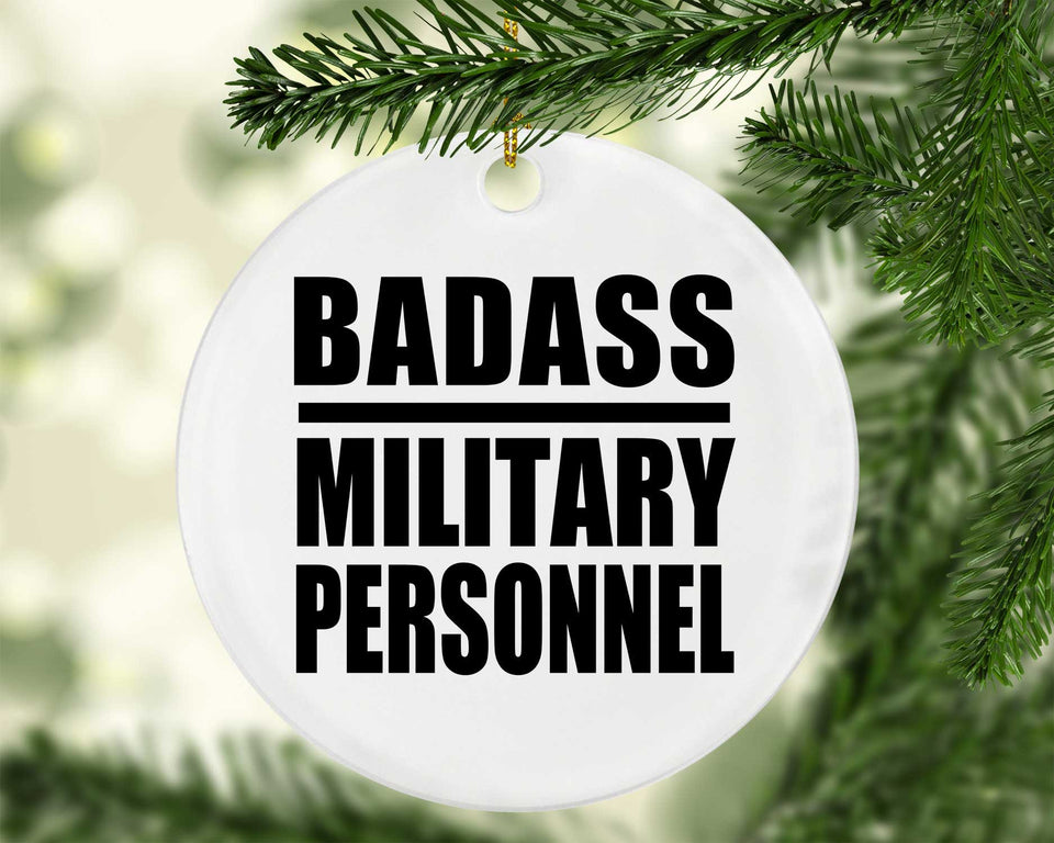 Badass Military Personnel - Circle Ornament