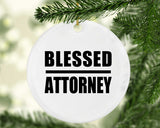 Blessed Attorney - Circle Ornament