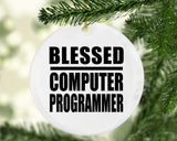 Blessed Computer Programmer - Circle Ornament