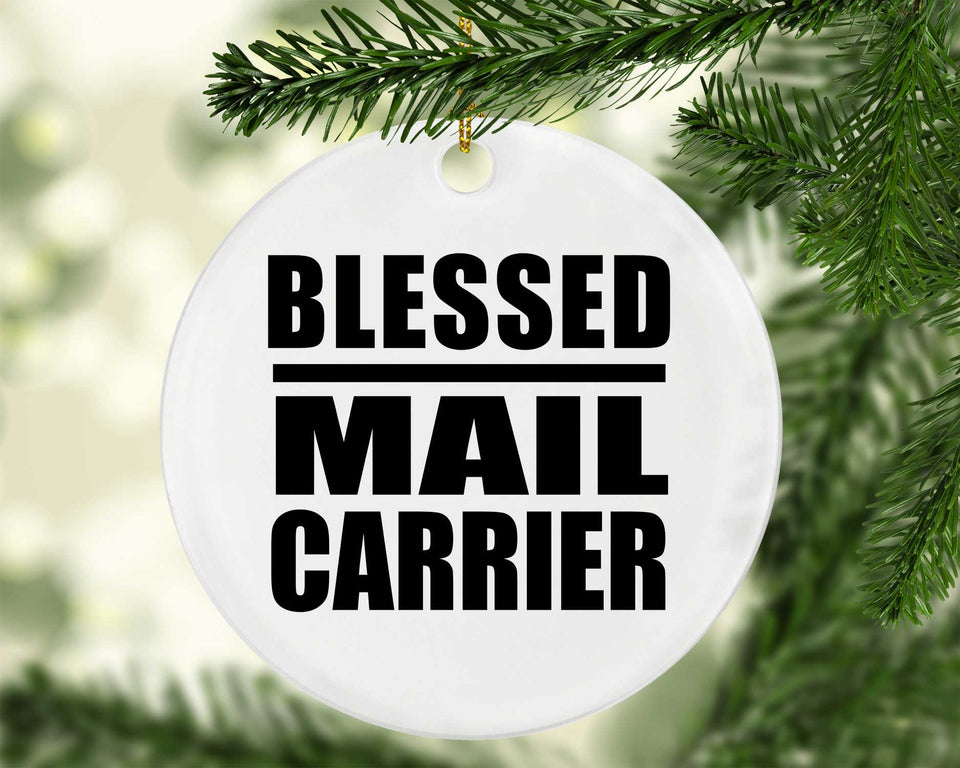 Blessed Mail Carrier - Circle Ornament