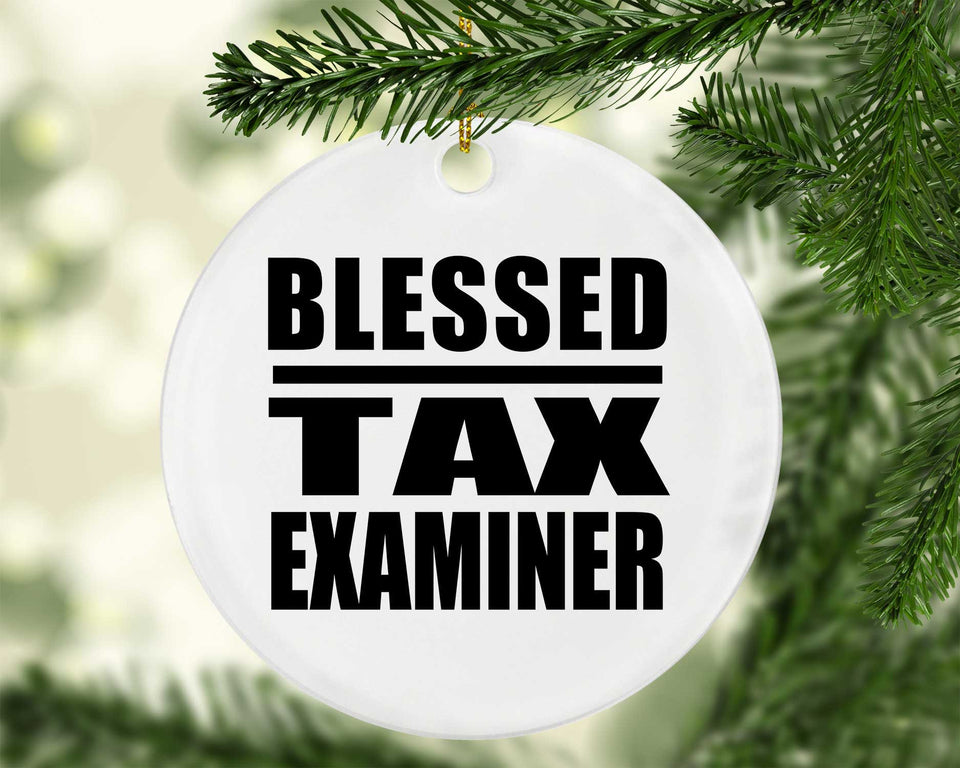 Blessed Tax Examiner - Circle Ornament
