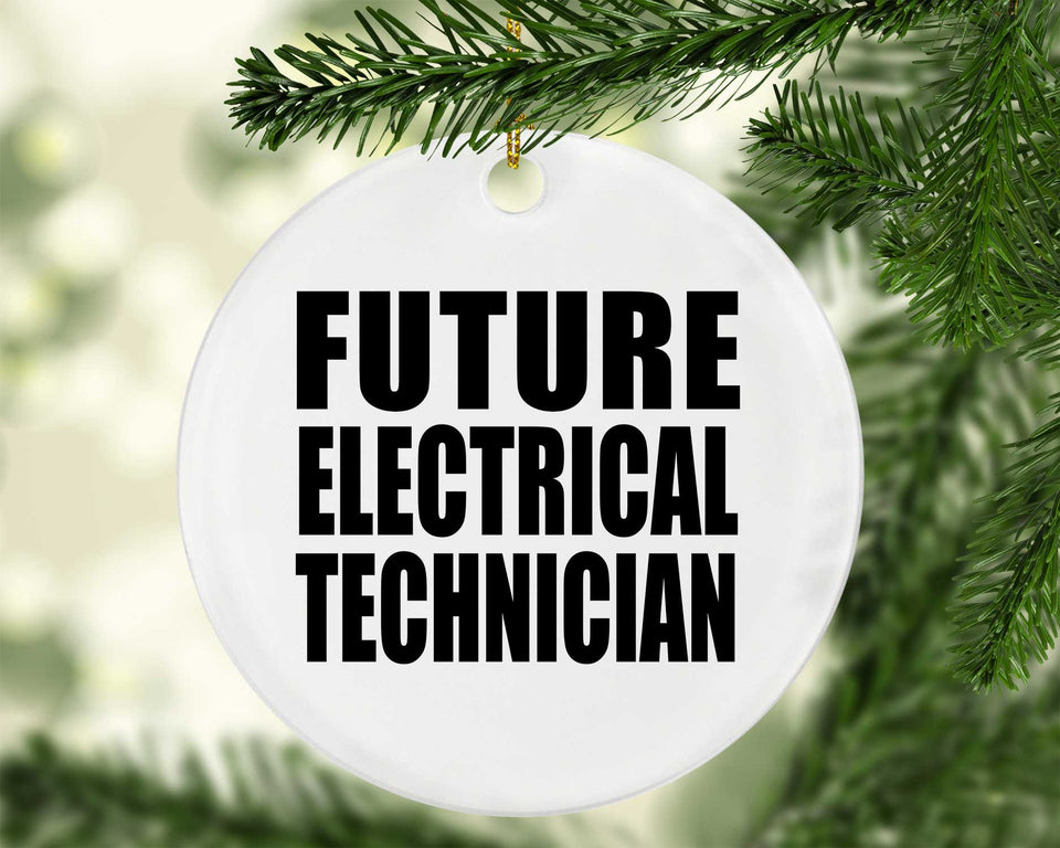 Future Electrical Technician - Circle Ornament
