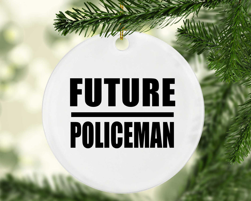 Future Policeman - Circle Ornament