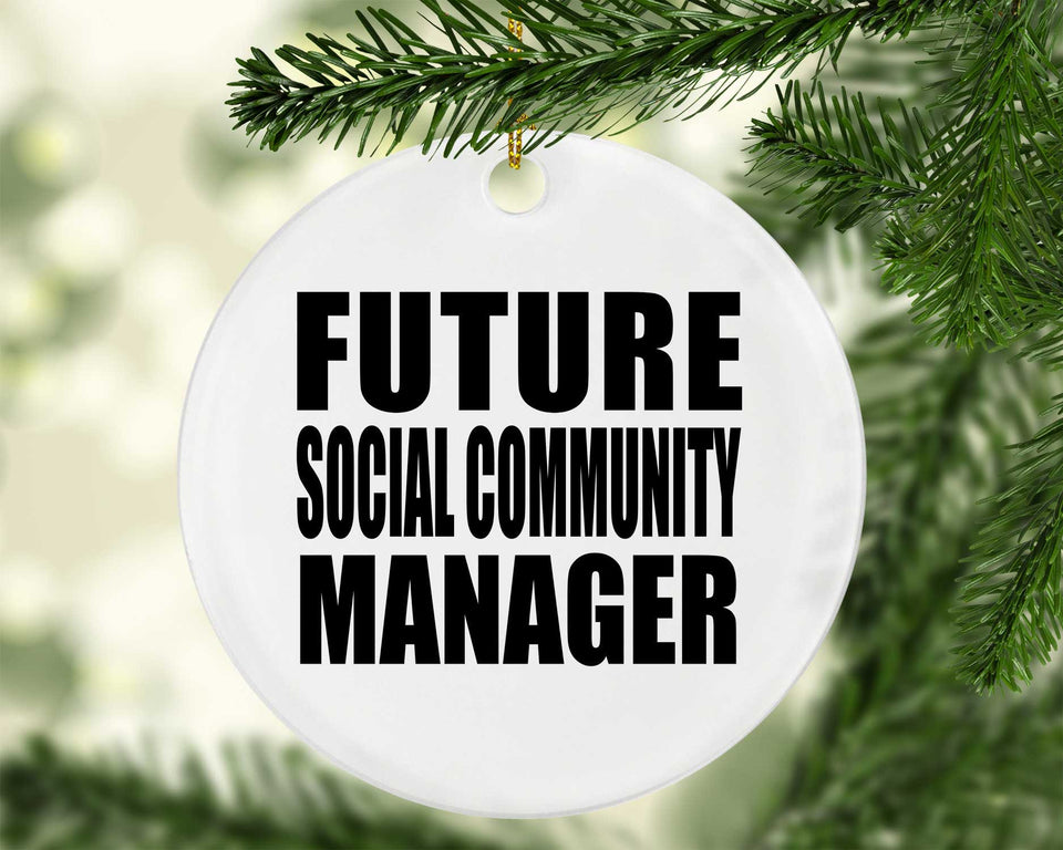 Future Social Community Manager - Circle Ornament