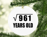 31st Birthday Square Root of 961 Years Old - Circle Ornament