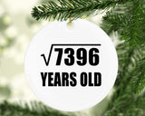 86th Birthday Square Root of 7396 Years Old - Circle Ornament