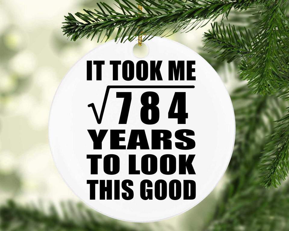 28th Birthday Took Square Root of 784 Years To Look Good - Circle Ornament