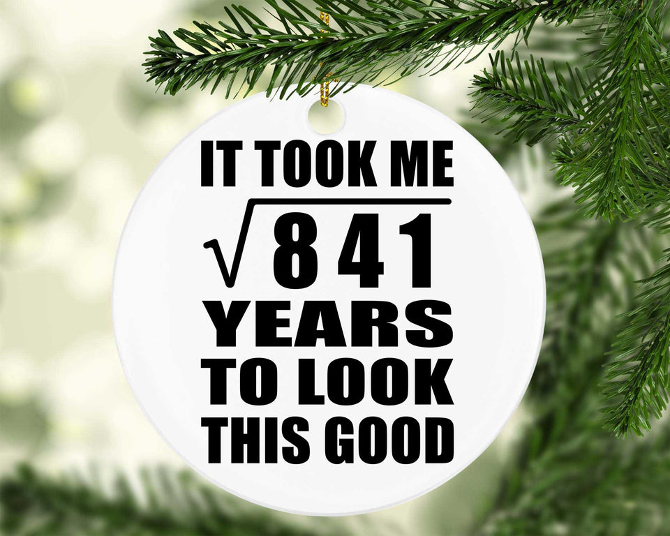 29th Birthday Took Square Root of 841 Years To Look Good - Circle Ornament