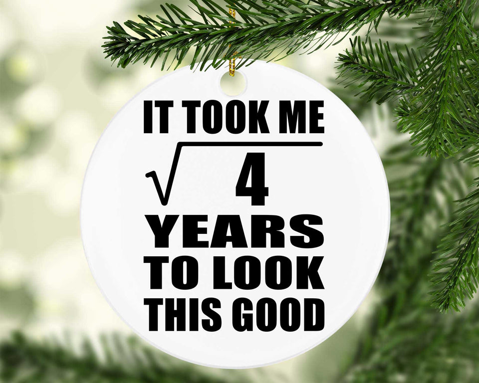 2nd Birthday Took Square Root of 4 Years To Look Good - Circle Ornament