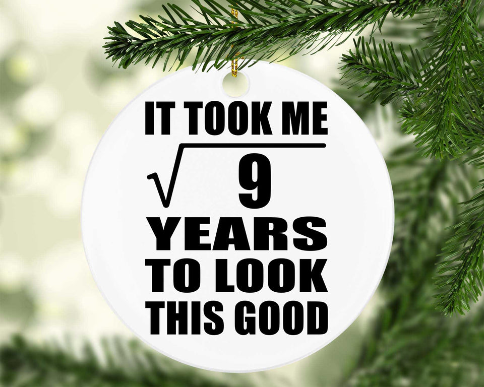 3rd Birthday Took Square Root of 9 Years To Look Good - Circle Ornament